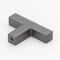 Gliderite Hardware 2-in. Solid Square Cabinet T-Knob Graphite Gray 21683-T-GPH-1 - alternate 2